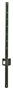 Jackson Wire 14025845 Light Duty Fence U-Post, 3 ft H, Steel, Poly Coated,