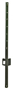 Jackson Wire 14025845 U-Post, 3 ft H, Steel, Green, Plain