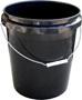 ENCORE Plastics 250003 Paint Pail, 5 gal Capacity, Recycled Plastic, Black