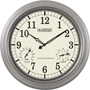 La Crosse WT-3181PL-Q Wall Clock, Round, Analog, Plastic Frame, Pewter Frame