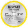 DeWALT DW3106 Saw Blade, 10 in Dia, Carbide Cutting Edge, 5/8 in Arbor,