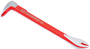 Crescent CODE RED MB10 Pry Bar; 10 in L; Ground Tip; Steel; Red; 3-1/4 in W