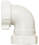 Plumb Pak PP66-10W Drain Pipe Elbow, 1-1/2 in, Slip-Joint, PVC, White