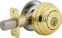 Kwikset 99800-120 Deadbolt; 1 Grade; K4 Key; Metal; Polished Brass; 2-3/8 to