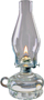 Lamplight Chamber 110 Oil Lamp, 12 oz Capacity, 25 hr Burn Time