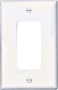 Eaton Wiring Devices PJ26W Decorative Wallplate, 1-Gang, Polycarbonate,