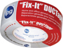 IPG 6945 Duct Tape, 45 yd L, 1.88 in W, Poly-Coated Cloth Backing, Silver