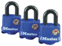 Master Lock 312TRI Keyed Padlock, 1-9/16 in W Body, 1-1/16 in H Shackle,