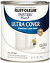 RUST-OLEUM PAINTER'S Touch 1992502 Brush-On Paint, Gloss, White, 1 qt Can
