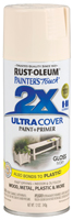 RUST-OLEUM PAINTER'S Touch 249110 Gloss Spray Paint, Gloss, Ivory, 12 oz,