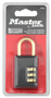 Master Lock 647D Combination Padlock, 1-3/16 in W Body, 7/8 in H Shackle,