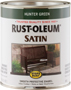 RUST-OLEUM STOPS RUST 7732502 Satin Enamel, Satin, Hunter Green, 1 qt, Can