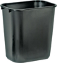 Rubbermaid FG295600BLA Waste Basket; 28 qt Capacity; Resin; Black