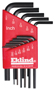 Eklind 10111 Hex Key Set, 11-Piece, Steel, Black