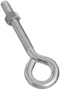 National Hardware N221-317 Eye Bolt, 1/2-13 Thread, 3-1/2 in L Thread, 1 in