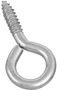 National Hardware N220-426 Screw Eye, 1-1/4 in L Thread, 2.88 in OAL, 150 lb