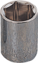 Vulcan MT649925 Drive Socket, 17 mm Socket, 3/8 in Drive, 6-Point, Chrome