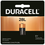DURACELL PX28LBPK Lithium Battery; 6 V Battery; 160 mAh; PX28L Battery;