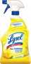 Lysol 1920075352 All-Purpose Cleaner, 32 oz Spray Bottle, Liquid, Lemon