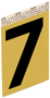 HY-KO GG-25/7 House Number; Character: 7; 3-1/2 in H Character; Black