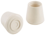 Shepherd Hardware 9223 Furniture Leg Tip, Round, Rubber, Off-White