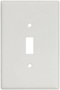 Eaton Wiring Devices 2144W-BOX Oversized Wallplate, 1-Gang, Thermoset, White