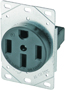 Eaton Cooper Wiring 1258-SP Power Receptacle, 3 -Pole, 125/250 V, 50 A,