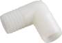 Anderson Metals 53765-06 Hose Elbow, 90 deg Angle, 3/8 in, Barb, Nylon