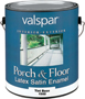 Valspar 027.0001502.007 Latex Porch and Floor Paint, Satin, Tint Base, 1 gal