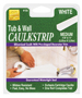 Homax 34015 Caulking Strip, White, 120 deg F, 7/8 in W X 11 ft L