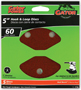 Gator 3785 Sanding Disc, 5 in Dia, 60 Grit, Coarse, Aluminum Oxide Abrasive,