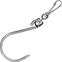 HYDE 45110 Swivel Pail Hook, Steel