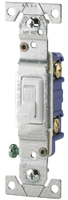 Eaton Wiring Devices 1301W Toggle Switch, 120 V, Wall Mounting,