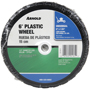 ARNOLD 490-320-0002 Lawn Mower Wheel, 6 x 1-1/2 in Tire, Diamond Tread,