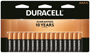 DURACELL MN2400B16 Alkaline Battery; 1.5 V Battery; AAA Battery; Manganese