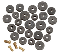Plumb Pak PP805-20 Faucet Washer Assortment, Rubber, For: Sink and Faucets