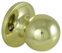 ProSource T3740V-PS Dummy Door Knob, Metal, Polished Brass