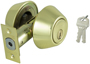 ProSource DB72V-PS Deadbolt, 3 Grade, Polished Brass, 2-3/8 to 2-3/4 in
