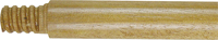 Quickie 54109 Broom Handle, Threaded, 60 in L, Wood