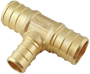 Apollo Valves APXT3434125PK Tube Tee, 3/4 x 3/4 x 1/2 in