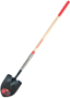 RAZOR-BACK 2593600 Shovel, 9 in W Blade, Steel Blade, Hardwood Handle, Long
