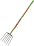 AMES 2826900 Manure Fork, Steel Tine, Wood Handle, 61 in L Handle