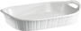 Corningware 1105936 Casserole Dish; 3 qt Capacity; Ceramic; French White;