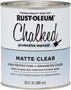 RUST-OLEUM Chalked 287722 Chalked Protective Topcoat, Matte, Clear, 30 oz,