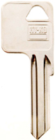 HY-KO 11010Y1E Key Blank, Brass, Nickel, For: Yale Cabinet, House Locks and