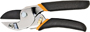 FISKARS 9110 Pruner, 5/8 in Cutting Capacity, Steel Blade, Anvil Blade,