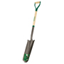 Landscapers Select 34626 Drain Spade, 6 in W Blade, Wood Handle, D-Grip