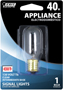 Feit Electric BP40T8N-130 Incandescent Lamp, 40 W, T8 Lamp, Intermediate E17