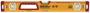Johnson 1717-2400 Box Level, 24 in L, 3-Vial, Non-Magnetic, Aluminum, Yellow