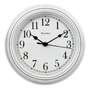 Westclox 46994A Wall Clock; Round; Analog; Plastic Frame; White Frame